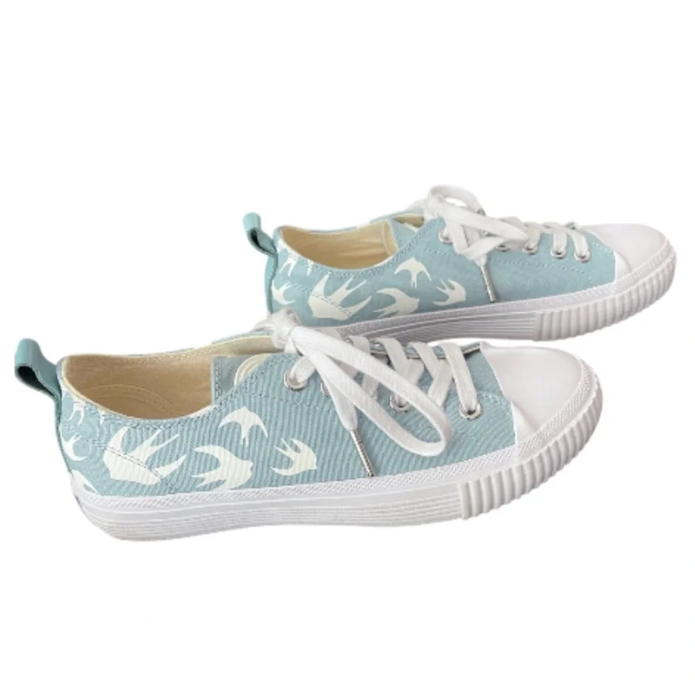 McQ Alexander McQueen Sparrow Sneakers Blue White Leather Women’s 38 / 7.5